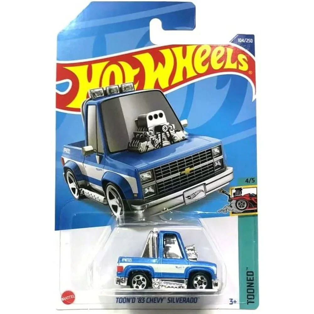 Hot Wheels Toon'd '83 Chevy Silverado LIGHT Blue HW Hot Trucks 1/10 93/250
